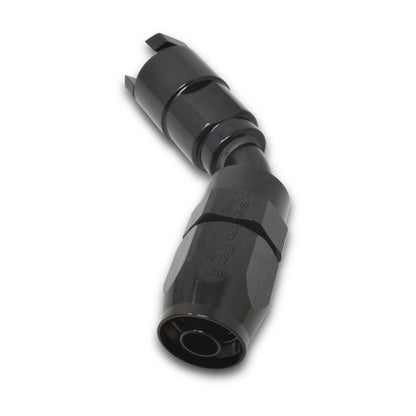 Russell Performance 3/8in SAE Quick Disc Female to -6 Hose Black 45 Degree Hose End 611213 611213 Photo - out of package