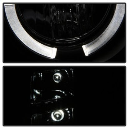 Spyder GMC Sierra 1500/2500 07-13 Projector Headlights LED Halo- LED Blk Smke PRO-YD-GS07-HL-BSM 5078506 5078506 Photo - Unmounted