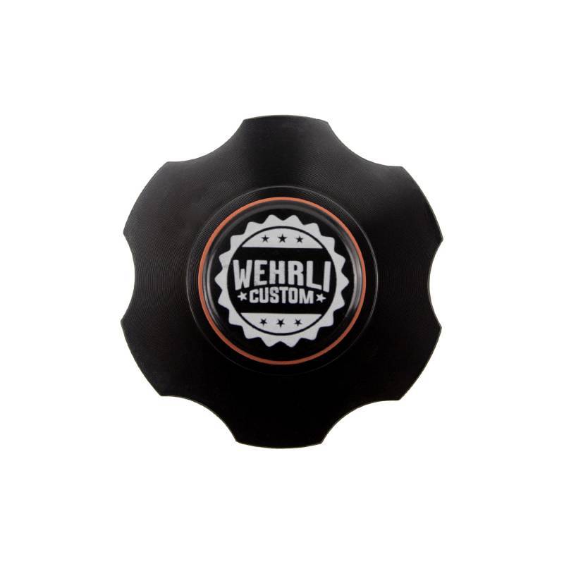 Wehrli 98.5-21 Cummins Billet Aluminum Black Anodized Oil Fill Cap WCF100395