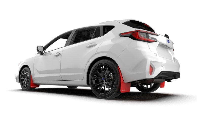 Rally Armor 2024 Subaru Impreza Red UR Mud Flap w/ White Logo MF105-UR-RD-WH MF105-UR-RD-WH User 1