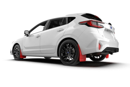 Rally Armor 2024 Subaru Impreza Red UR Mud Flap w/ White Logo MF105-UR-RD-WH MF105-UR-RD-WH User 1