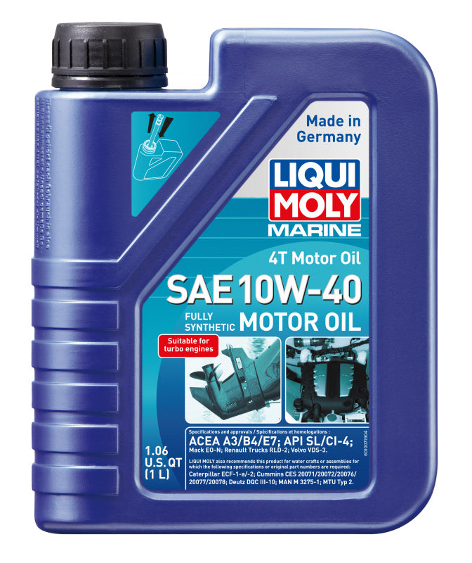 LIQUI MOLY 1L Marine 4T Motor Oil SAE 10W40 20506 20506 Photo - Primary
