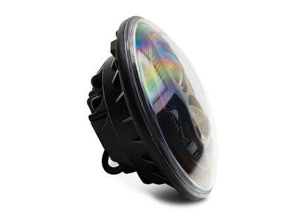 Raxiom 07-18 Jeep Wrangler JK 7-In LED Headlights- Blk Housing (Clear Lens) J154695 J154695 Photo - Close Up