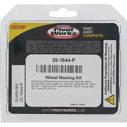 Pivot Works Honda, Kymco, Suzuki Wheel Bearing Kit Premium Bearings 25-1644-P 25-1644-P Photo - Primary