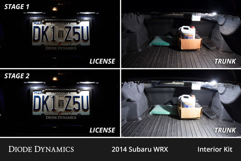 Diode Dynamics 08-14 Subaru WRX Interior LED Kit Cool White Stage 1 DD0613 DD0613 User 3