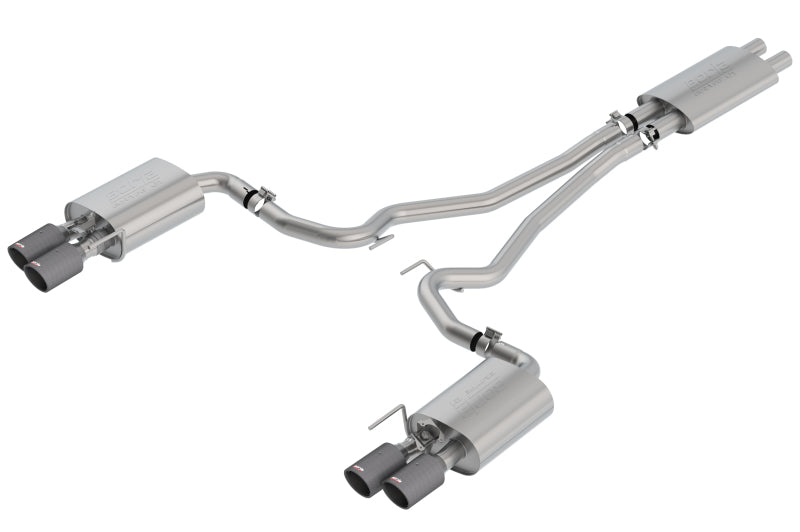 Borla 2018-2022 Ford Mustang GT Cat-Back Exhaust System Touring- Carbon Fiber Tips 1014045CF 1014045CF Photo - Primary