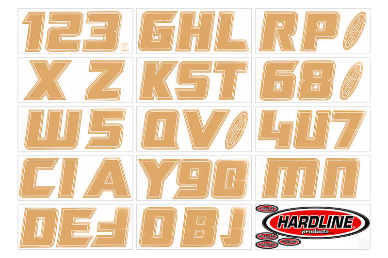 Hardline HRL Registration Letters Exterior Styling Stickers/Decals/Banners main image