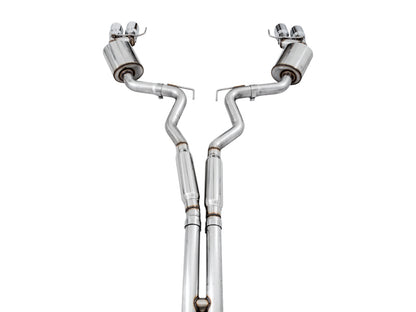 AWE Tuning 2018+ Ford Mustang GT (S550) Cat-back Exhaust - Touring Edition (Quad Chrome Silver Tips) 3015-42102 3015-42102 Photo - out of package