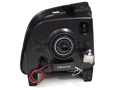 Raxiom 05-09 Ford Mustang GT V6 Axial Series CCFL Halo Projector Headlight- Blk Housing (Smkd Lens) 49121 49121 Photo - Close Up