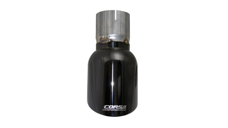 Corsa Performance Single Universal 3.0 In Inlet / 4.5 In Outlet Black PVD Pro-Series TK009BLK Photo - Primary