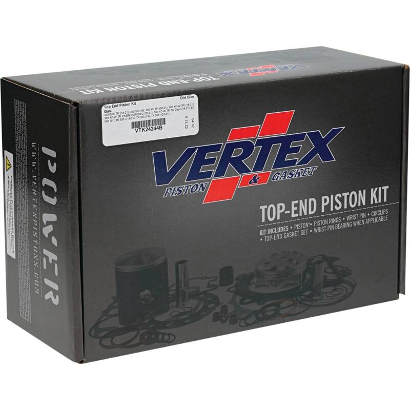 Vertex Pistons Vertex Piston 18-22 KTM 300 EXC TPI 300cc Top End Piston Kit VTK24244B VTK24244B Photo - Primary