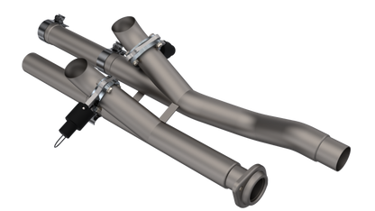QTP 17-18 Ford Raptor EC/CC 2.5in 304SS Aggressor Cutout Dual Mid Pipes 540117 540117 Photo - Primary