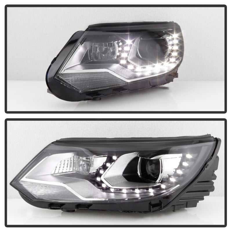 SPYDER VW Tiguan 12-17 LED/DRL Projector Headlights Chrome PRO-JH-VWT12-LED-C 9948527 9948527 Photo - Unmounted