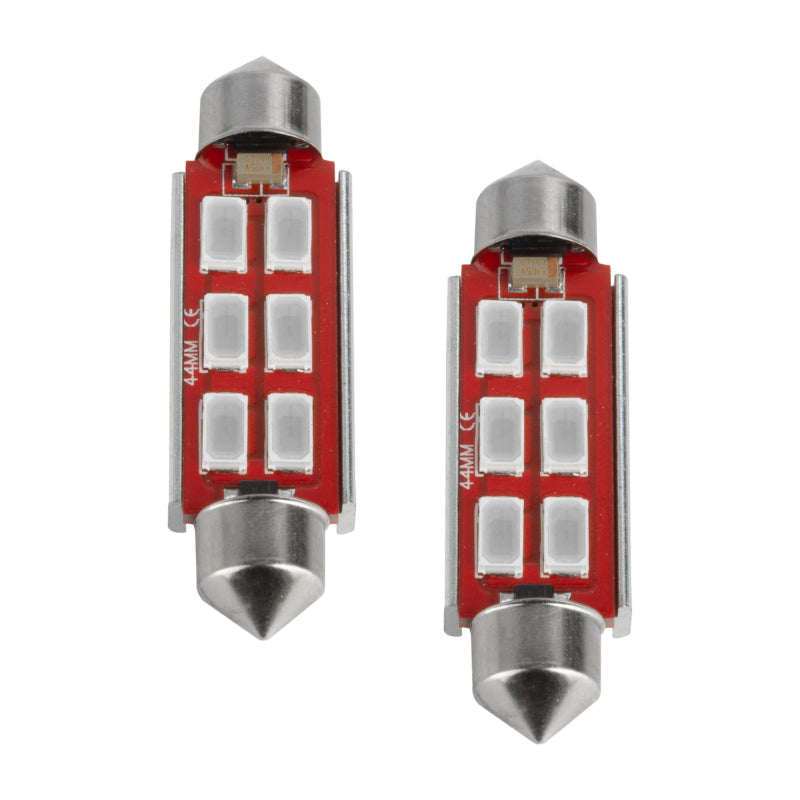 ORACLE Lighting Oracle 44MM 6 LED 3-Chip Festoon Bulbs (Pair) - Red 5207-003 5207-003 Photo - Mounted