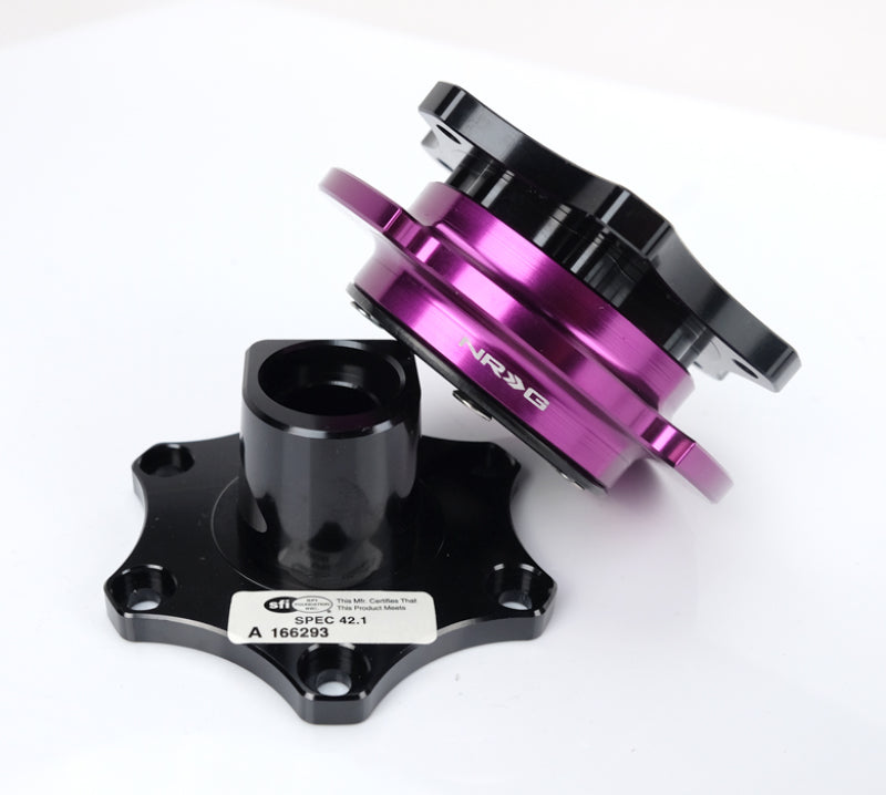 NRG Quick Release SFI SPEC 42.1 - Shiny Black Body / Shiny Purple Ring SRK-R200BK-PP SRK-R200BK-PP User 1