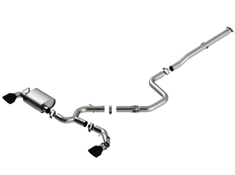 Borla 19-20 Hyundai Veloster N 2.0L I4 MT FWD 2DR 3in ATAK CatBack Exhaust w/ Black Chrome Tips 140832BC 140832BC Photo - Primary