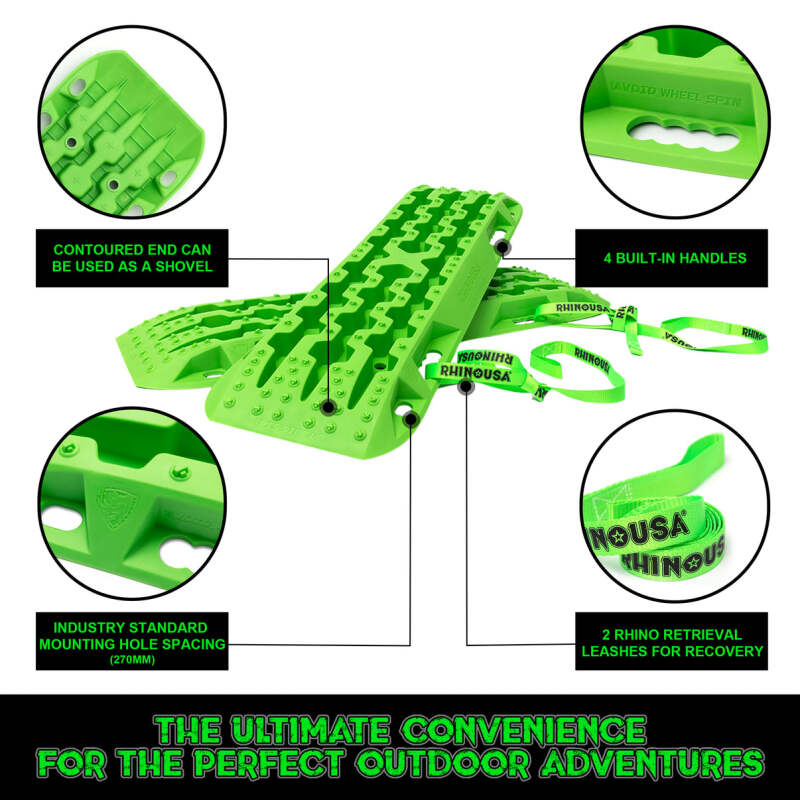 Rhino USA Recovery Traction Boards - Green (Pair) TRACBOARDS-GRN TRACBOARDS-GRN User 3
