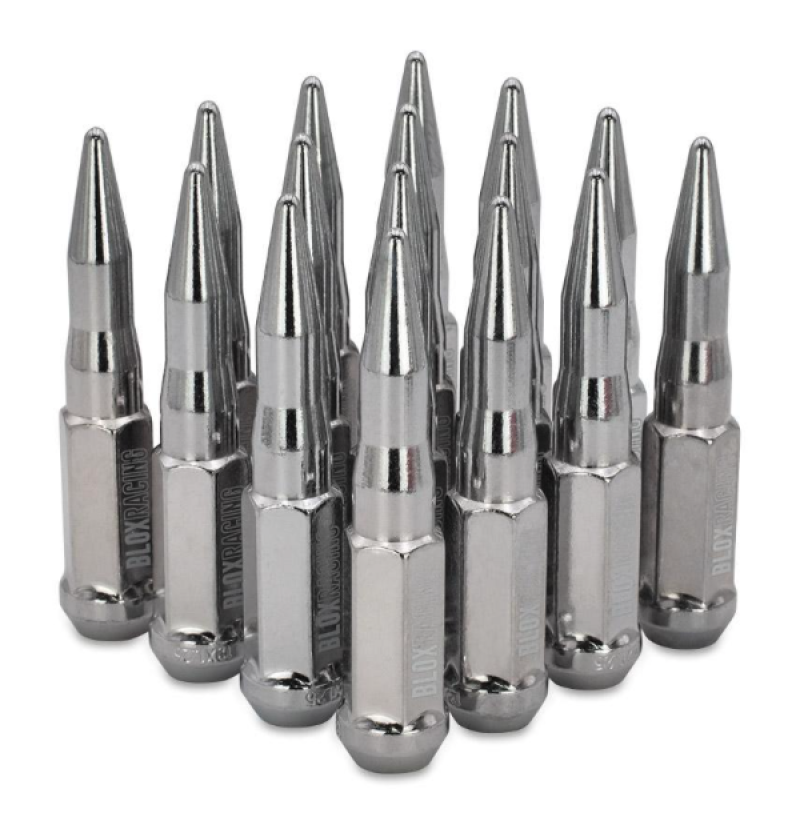 BLOX Racing Spike Forged Lug Nuts - Chrome 12 x 1.25mm - Set of 16 BXAC-00158-16 BXAC-00158-16 User 1