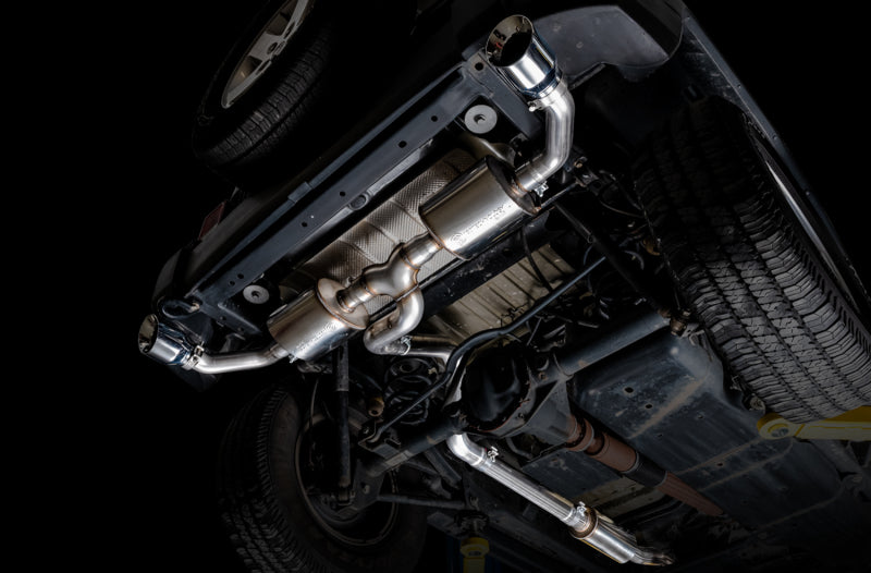 AWE Tuning 07-18 Jeep Wrangler JK/JKU 3.6L Tread Edition Axle-Back Dual Exhaust - Chrome Silver Tips 3015-32003 3015-32003 Photo - Mounted