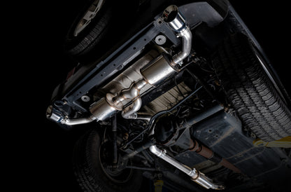 AWE Tuning 07-18 Jeep Wrangler JK/JKU 3.6L Tread Edition Axle-Back Dual Exhaust - Chrome Silver Tips 3015-32003 3015-32003 Photo - Mounted