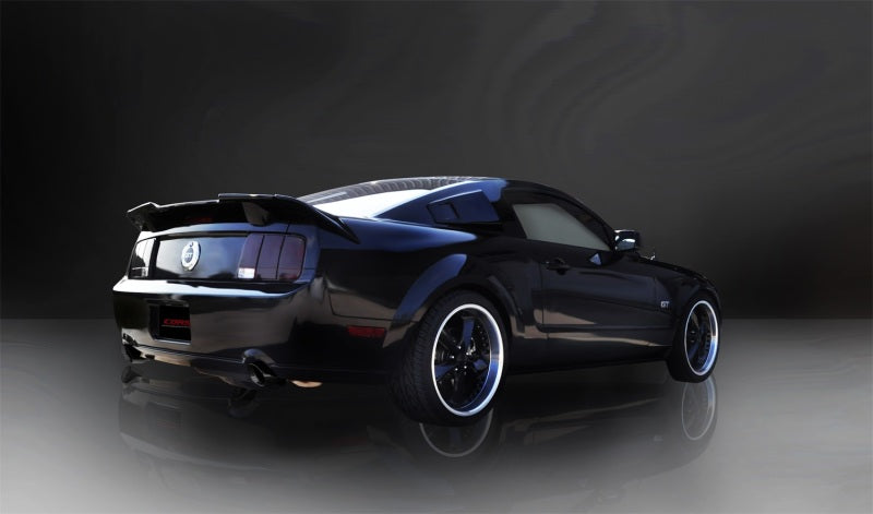 Corsa Performance 05-10 Ford Mustang Shelby GT500 5.4L V8 Black Xtreme Axle-Back Exhaust 14314BLK Photo - Mounted