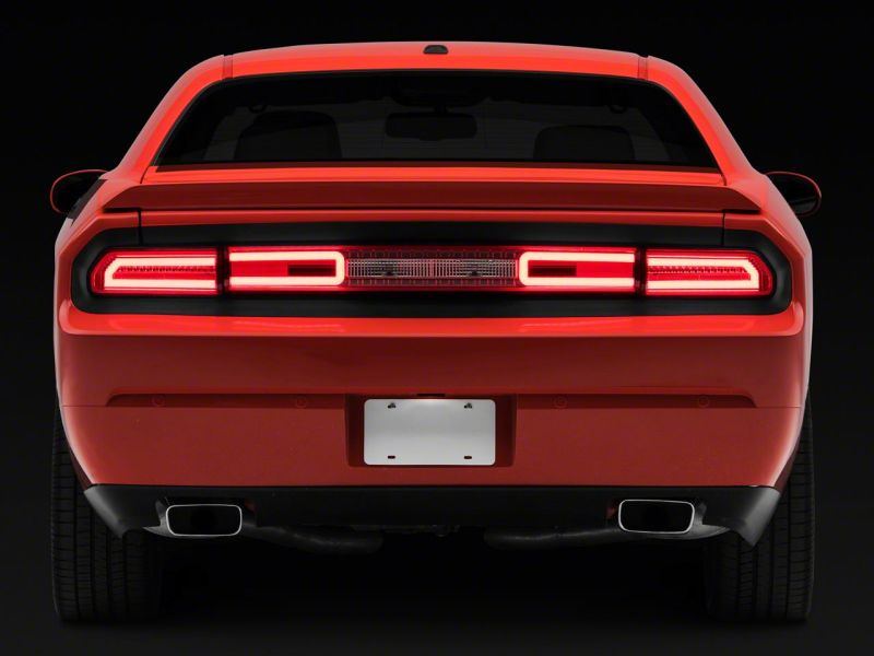Raxiom 08-14 Dodge Challenger LED Tail Lights- Chrome Housing - Red/Clear Lens CH3005 CH3005 Photo - Close Up