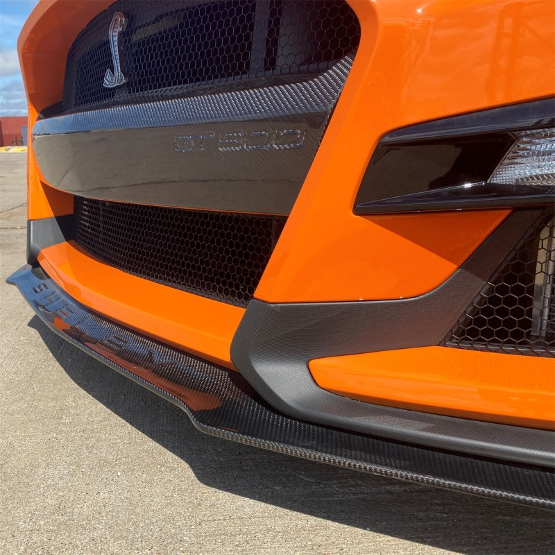 Ford Racing 20-21 Mustang GT500 Carbon Fiber Front Splitter Kit M-16601-MCF M-16601-MCF Photo - Mounted