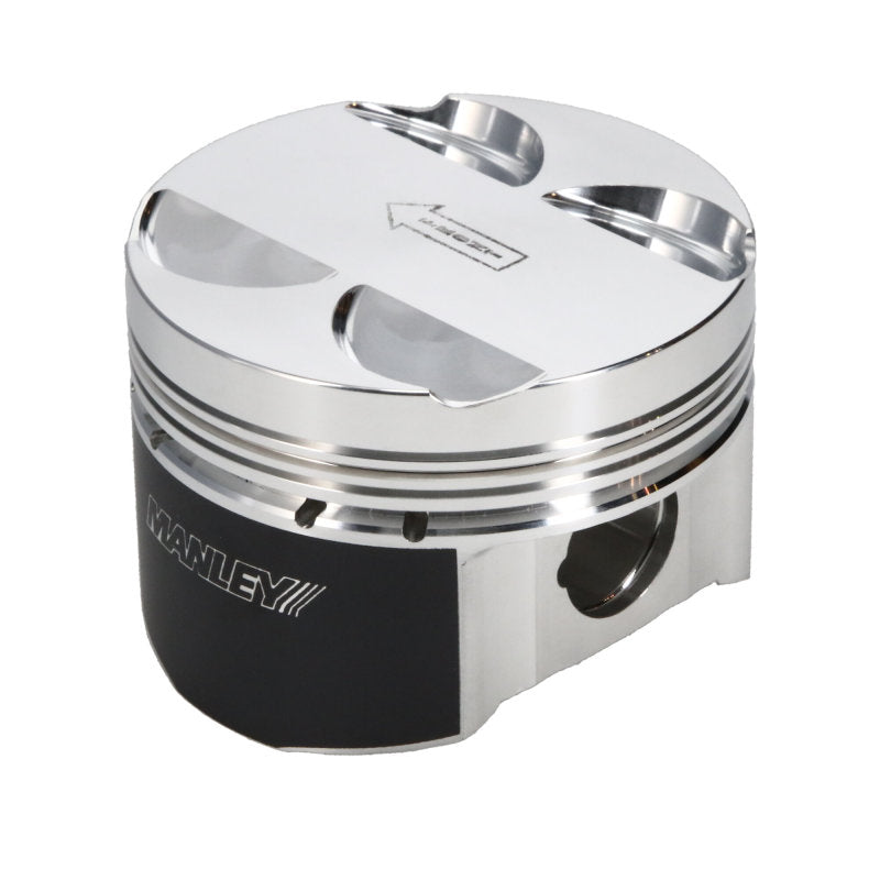 Manley 16+ Nissan VR30DDTT 86mm Bore Grade 2 10:1 CR -3.5cc Dome Flat Top Piston w/ Rings (SINGLE) 642GR2-1