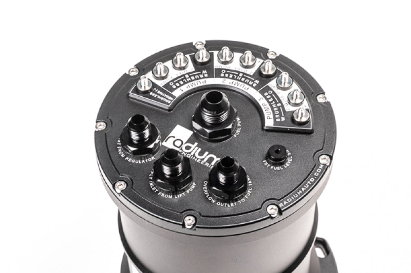 Radium Engineering Radium Multi-Pump Fuel Surge Tank Fits Walbro GSS342 / AEM 50-1200 / DW4 (Pumps Not Included) 20-1440 20-1440 User 1