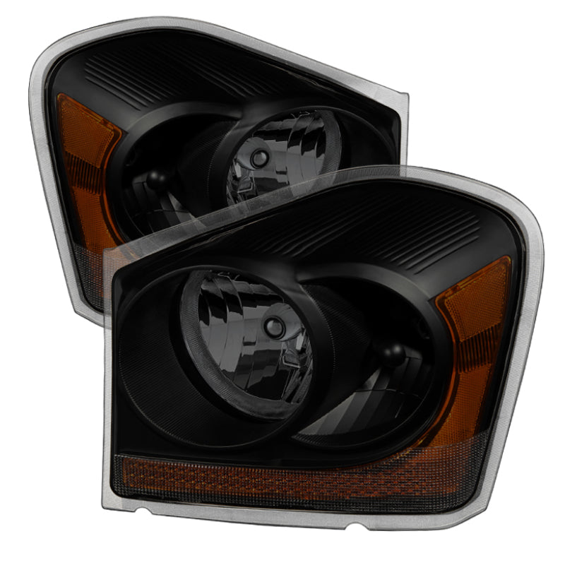 SPYDER Xtune Dodge Durango 04-05 OEM Headlamps Black Smoked HD-JH-DDU04-AM-BSM 9034282 9034282 Photo - Primary