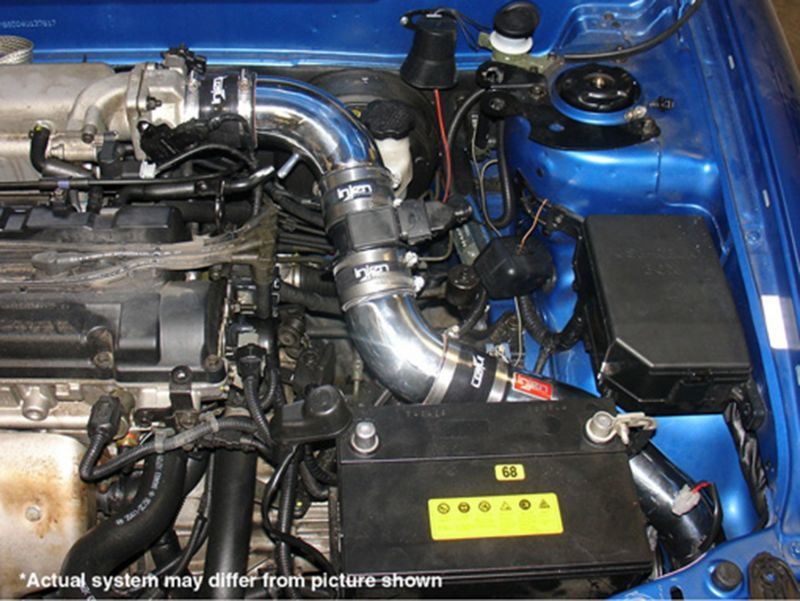 Injen Polished Cold Air Intake 04-08 Tiburon 2.0L 4 Cyl SP1381P Photo - Mounted