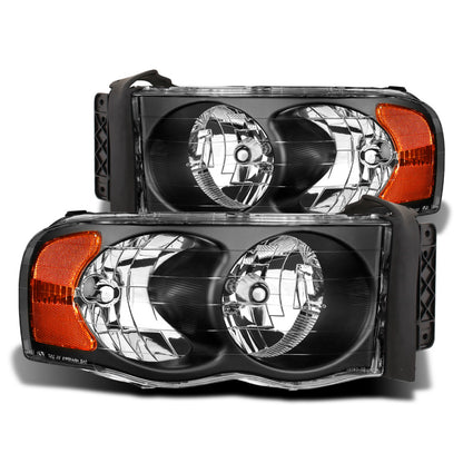 Raxiom 02-05 Dodge RAM 1500 Crystal Headlights- Black Housing (Clear Lens) R110143 R110143 Photo - Primary