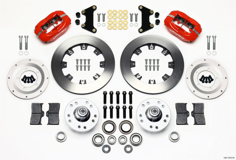 Wilwood Forged Dynalite Front Kit 12.19in Red 49-54 Chevy/53-62 Corvette (*Line Kit Needed*) 140-11812-R 140-11812-R Photo - Primary