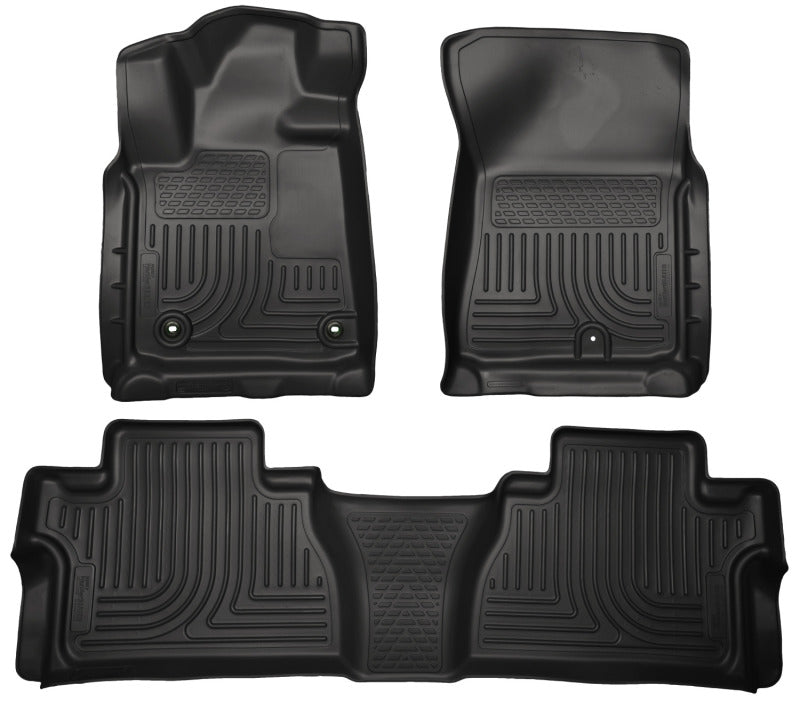 Husky Liners 14 Toyota Tundra Weatherbeater Black Front & 2nd Seat Floor Liners 99581 Photo - Primary