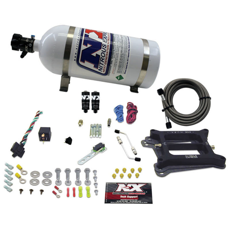 Nitrous Express 4150 Hitman Plus 4-Bbl (50-100-150-200Hp) with 10Lb Bottle 40041-10 Photo - Primary