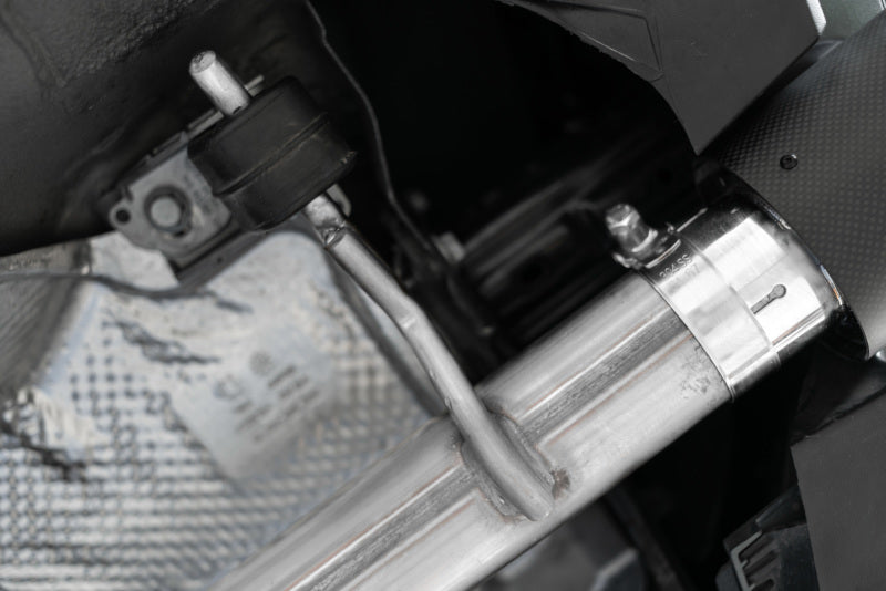 MBRP 19-21 VW Jetta GLI T304 SS 3in Cat-Back Dual Split Rear Exit Exhaust - Carbon Fiber Tips S46083CF S46083CF Photo - out of package