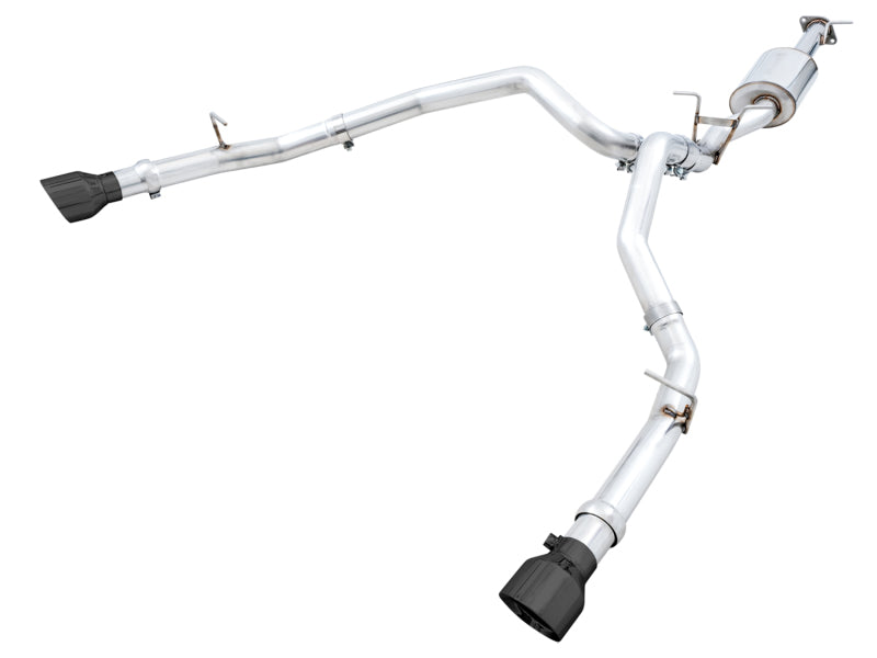 AWE Tuning 19-21 RAM 1500 5.7L (w/Cutouts) 0FG Dual Rear Exit Cat-Back Exhaust - Diamond Black Tips 3015-33006 3015-33006 Photo - Primary