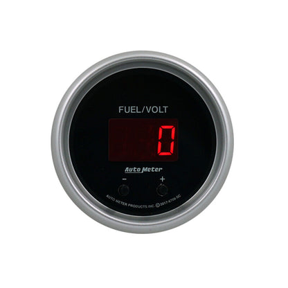 Autometer 52.4mm Black Switchable 0-100 Fuel Level / 8-18V Voltmeter Sport-Comp Elite Digital Gauge 6709-SC 6709-SC User 2