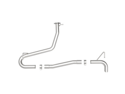 aFe Takeda 2-1/2in 304 SS Axle-Back Exhaust (No Muffler) 18-21 Hyundai Kona L4 1.6L (t) 49-37017NM 49-37017NM Photo - Unmounted