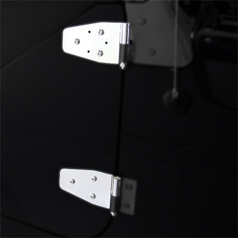 Rugged Ridge 87-06 Jeep Wrangler Stainless Steel Door Hinge Set 11113.02 11113.02 Photo - Mounted