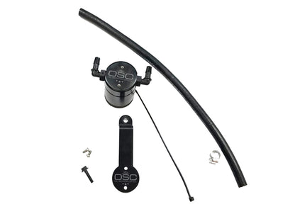 J&L 16-21 Honda Civic 1.5L Turbo (EX & Si) Passenger Side Oil Separator 3.0 - Black Anodized 3102P-B 3102P-B Photo - Primary