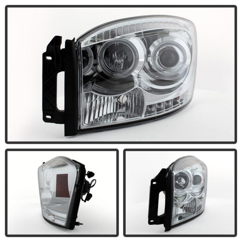 Spyder Dodge Ram 1500 06-08/Ram 2500 06-09 Projector Headlights LED Halo LED Chrm PRO-YD-DR06-HL-C 5010018 5010018 User 1