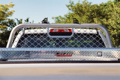 Dee Zee Deezee Universal Aluminum Front Truck Cargo Management Cab Rack Silver Mesh DZ95050R DZ95050R Photo - Mounted