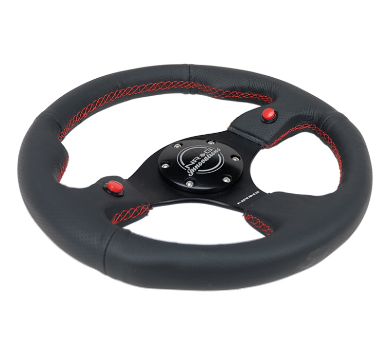 NRG Reinforced Steering Wheel- 320mm Sport Steering Wheel w/ Dual RST-007R Photo - Primary