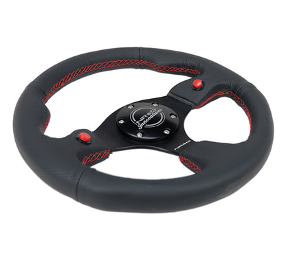 NRG Reinforced Steering Wheel- 320mm Sport Steering Wheel w/ Dual RST-007R Photo - Primary