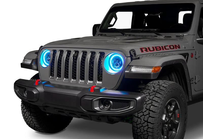 ORACLE Lighting Oracle Jeep Wrangler JL/Gladiator JT 7in. High Powered LED Headlights (Pair) - Dynamic - Dynamic 5769J-332 5769J-332 Photo - lifestyle view