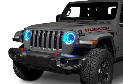 ORACLE Lighting Oracle Jeep Wrangler JL/Gladiator JT 7in. High Powered LED Headlights (Pair) - Dynamic - Dynamic 5769J-332 5769J-332 Photo - lifestyle view