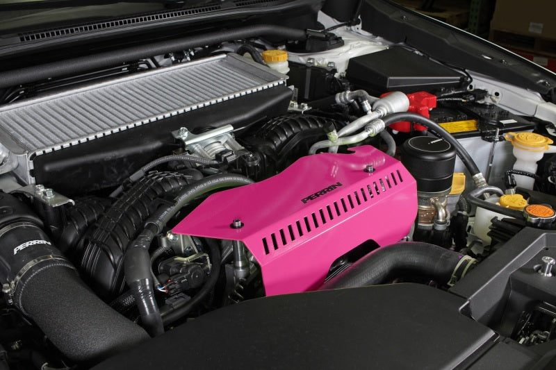 Perrin Performance Perrin 2022+ Subaru WRX Pulley Cover - Hyper Pink PSP-ENG-153HP PSP-ENG-153HP User 1