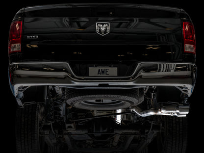AWE Tuning 09-18 RAM 1500 5.7L (w/o Cutouts) 0FG Single Side Exit Cat-Back Exhaust - Chrome Tips 3015-32304 3015-32304 Photo - Mounted