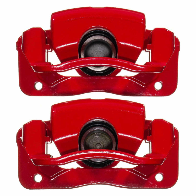 PowerStop Power Stop 13-16 Hyundai Santa Fe Rear Red Caliper w/Brackets (Pair) S15074